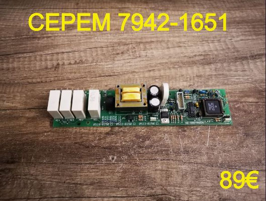 CARTE DE PUISSANCE PLAQUE VITROCÉRAMIQUE : CEPEM 7942-1651