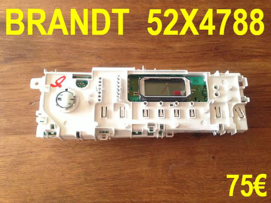 CARTE DE COMMANDE LAVE-LINGE : BRANDT 52X4788