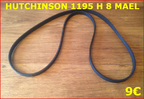 COURROIE LAVE LINGE : HUTCHINSON 1195 H 8 MAEL