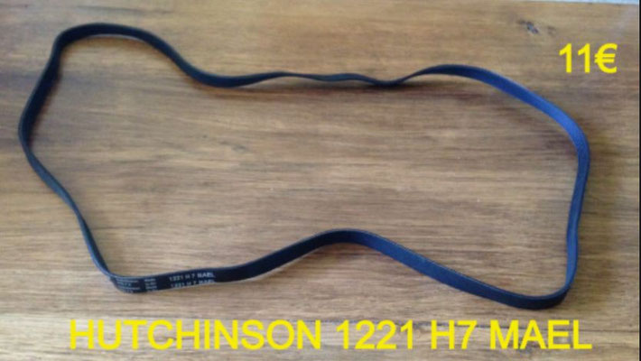 COURROIE LAVE-LINGE : HUTCHINSON 1221 H7 MAEL