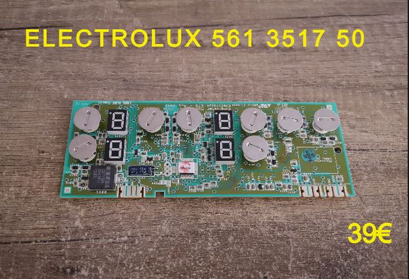 CARTE CLAVIER PLAQUE VITROCÉRAMIQUE : ELECTROLUX 561351750