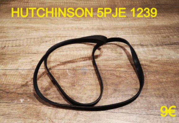 COURROIE LAVE-LINGE : HUTCHINSON 5PJE1239