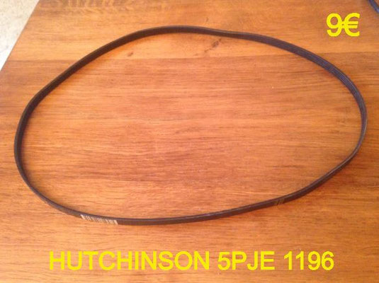 COURROIE LAVE-LINGE : HUTCHINSON 5PJE1196