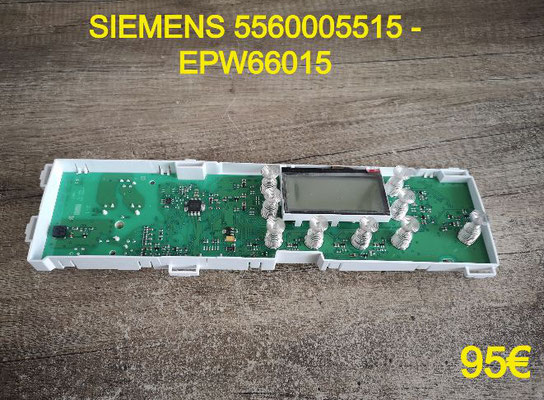 CARTE DE COMMANDE LAVE-LINGE : SIEMENS 5560005515 - EPW66015