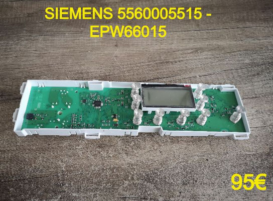 CARTE DE COMMANDE LAVE-LINGE : SIEMENS 5560005515 - EPW66015