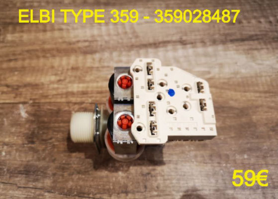 ÉLECTROVANNE 3 VOIE SORTIE 90° : ELBI TYPE 359 - 359028487