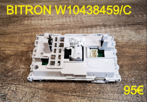 CARTE DE COMMANDE LAVE-LINGE : BITRON W10438459/C
