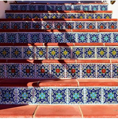 mexikanische fliesen treppe