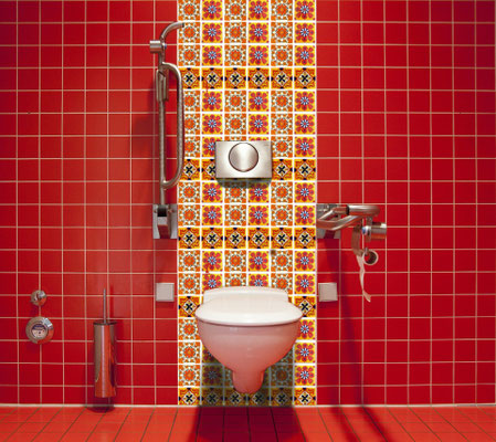 Toilette Fliesen