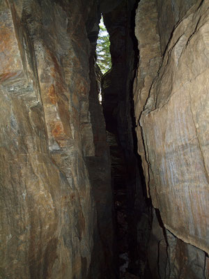 TI Grotta della Forca V, ingresso dall'interno