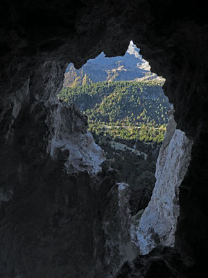 TI 392 Nicchia del Lariceto, ingresso dall'interno