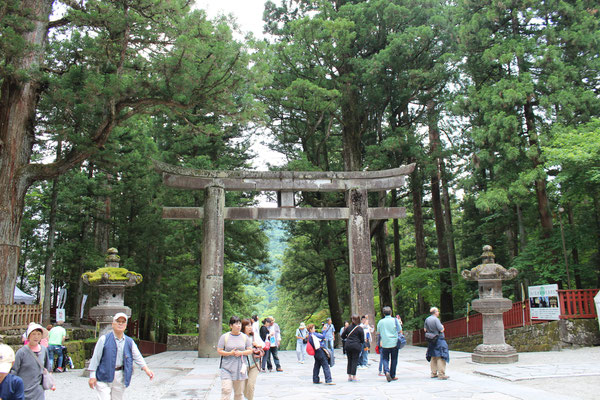 Das große Torii am Eingang