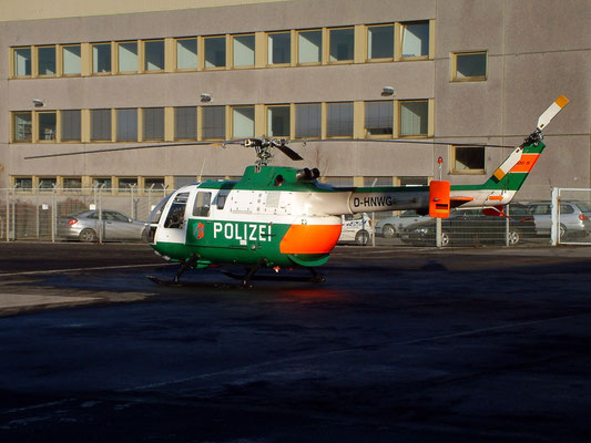 MBB BO105 Hubschrauber Polizei