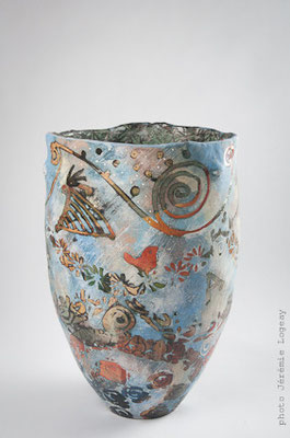 vasque bleue 42x38