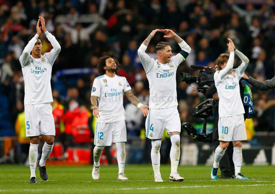 Varane, Marcelo, Ramos y Modric agradecen el apoyo a la afición