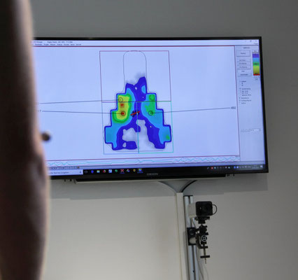 Die Satteldruckmessung zeigt, ob der Sattel zur Beckenanatomie des Fahrers passt und richtig eingestellt ist