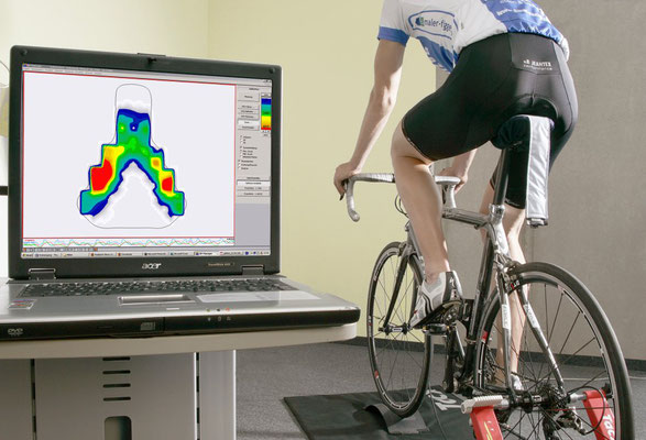 Bikefitting mit Satteldruckmessung vor Ort im Verein