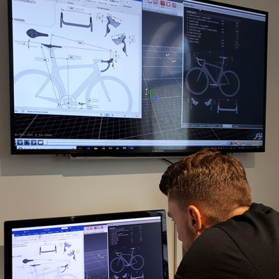 Die Vermessung des Rades im Bikefitting-Labor