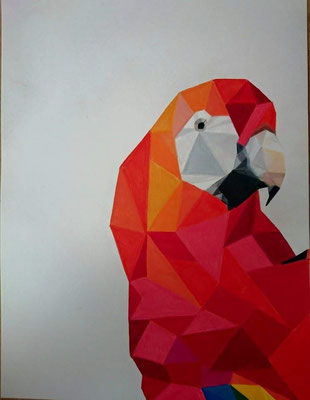 Buntstifte Papagei geometrisch