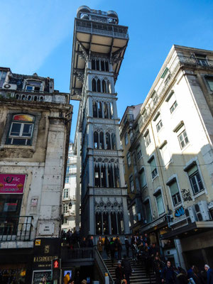 Elevador de Santa Justa. 1902 erbaut.