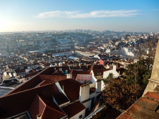 Blick vom Castelo de Jorge über die Stadt