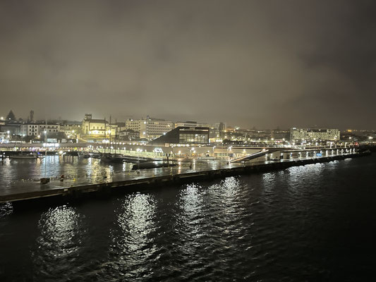 Ponta Delgada bei Nacht