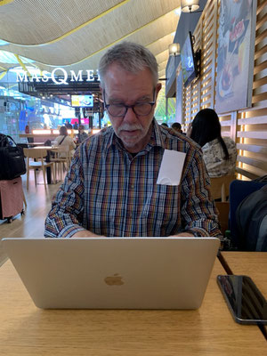 Blogger bei der Arbeit