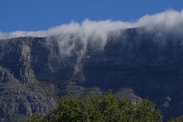 Der Tafelberg mit seiner typischen "Mütze"