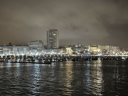 Ponta Delgada bei Nacht