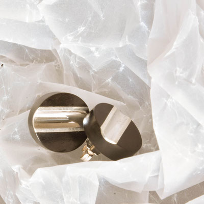 Grenadillholz mit Silber kombinierter Ohrstecker 450.- 