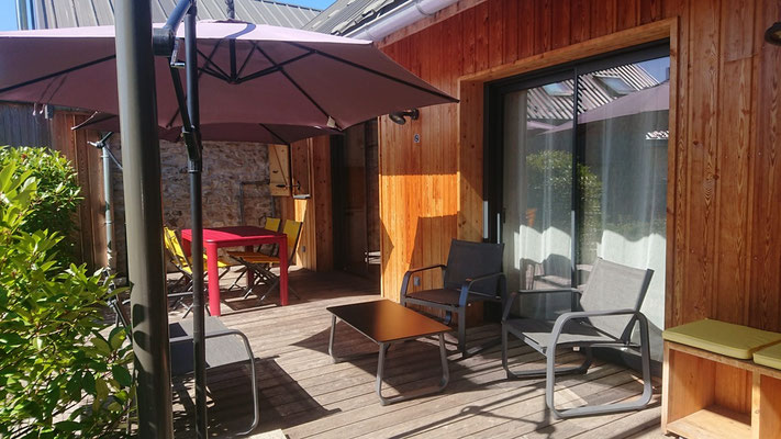 terrasse vue montagnes gîte cloudelin