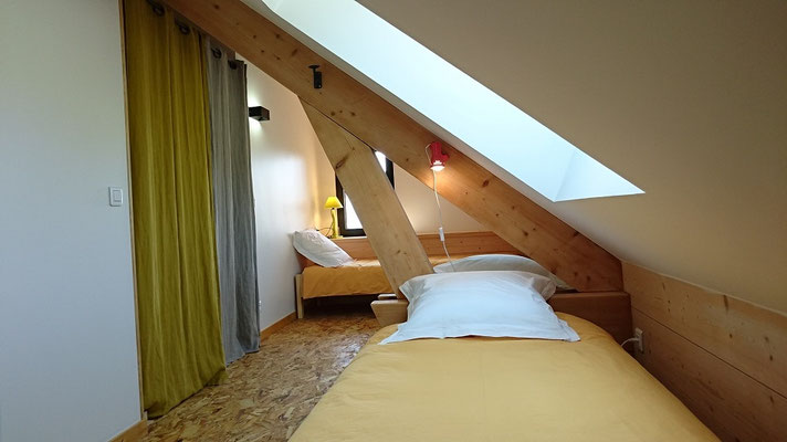 Chambre modulable du gîte Cloudelin - au pied du massif des Bauges