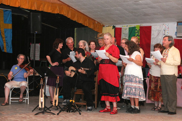 Spyros' Greek singing class.