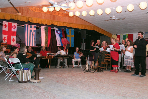 Spyros taught a Greek music ensemble class and Greek singing at the camp.