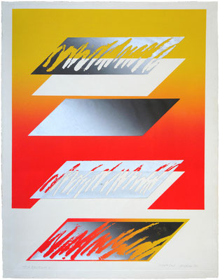 RELATIVITY-3 1971   Lithograph,Metal block 76x56cm ED.10