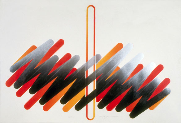 WORK 72-2 1972  Lithograph 61x88cm ED.20