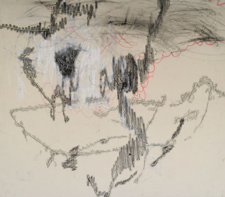 なわとびのdrawing　2016　綿布、クレヨン