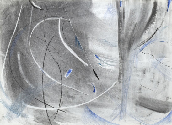 diorama drawing　2023　42.0×59.4cm　紙、木炭、鉛筆、色鉛筆