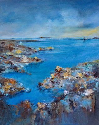 Les mondes imaginés 4    Acrylique sur toile   80x60
