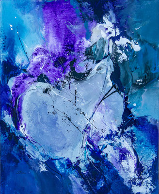 Huile sur papier.  50X40