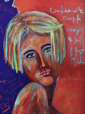 Jeunesse.  Acrylique sur toile
