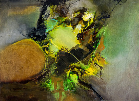 Huile sur papier. 40x30
