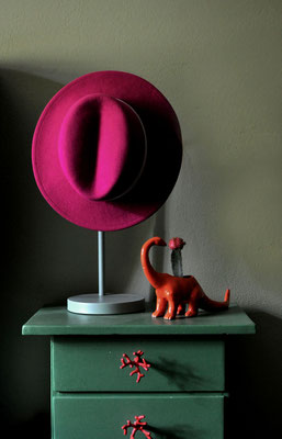 Filzhut Pinky, pink, Silvia Bundschuh Hutdesign, Hamburg, Winterkollektion 2018