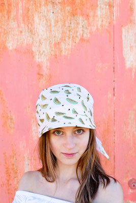 Schirmtuch, Kopfbedeckung für den Sommer von Silvia Bundschuh Hutdesign, Hamburg
