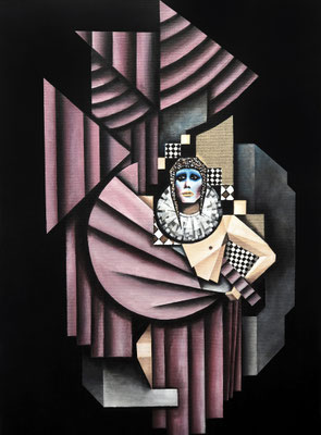 "Hide and seek", Acryl auf Leinwand, 70x50cm