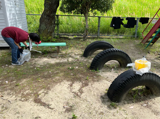 事務所の近所の公園の清掃活動です。2023.5.5