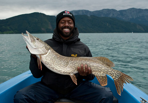 Gastangler Travis fängt Hecht mit 101cm im Attersee