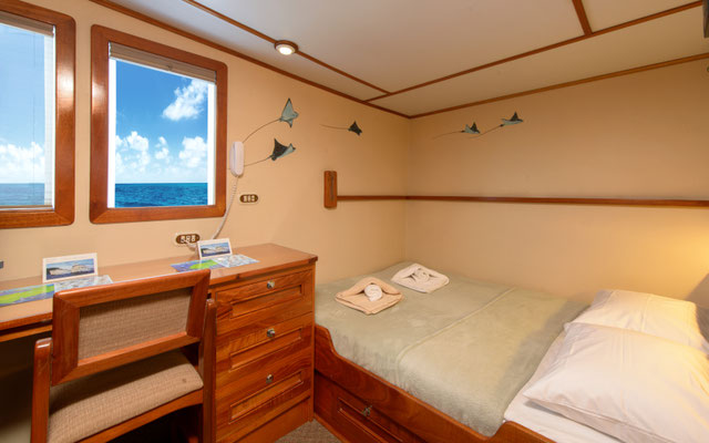 Suite-Kabinen des Schiffes Seahunter auf der Kokosinseln, ©Underseahunter Group