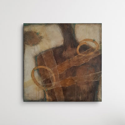 Acryl/Mixed Media auf 3D-Keilrahmen, 60 x 60 cm