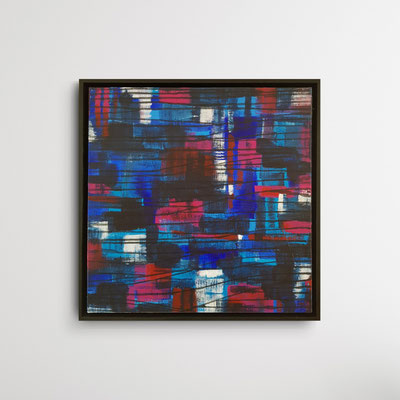 Acryl auf Leinwand, 50 x 50 cm, Schattenfugenrahmen 